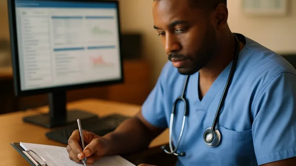 Prior Authorization Changes paperwork beside a phone and health plan card